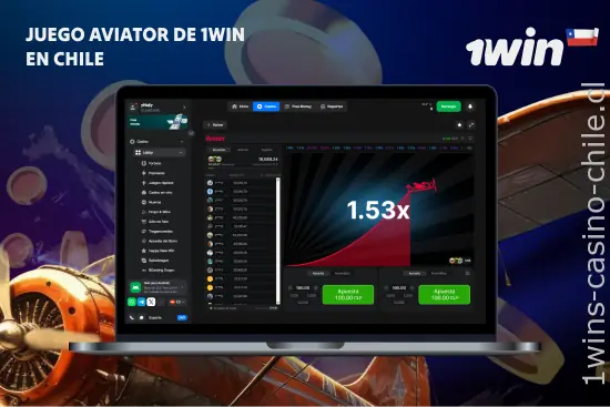 En Chile, Aviator de 1win ha ganado gran popularidad entre los jugadores