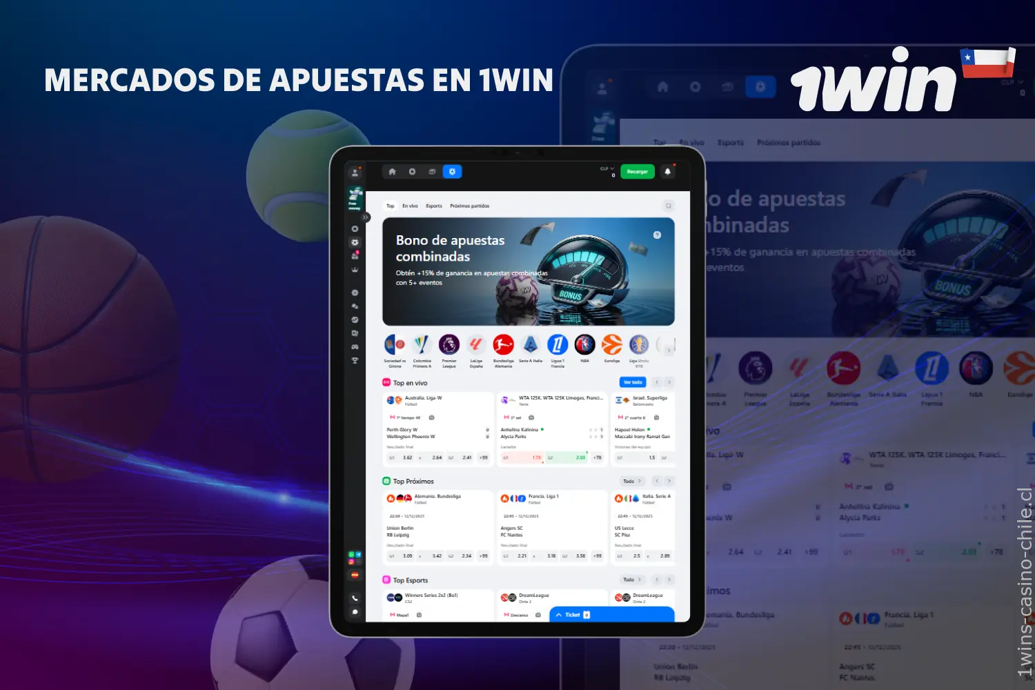 Los usuarios de 1win pueden apostar en numerosos deportes populares en Chile y alrededor del mundo